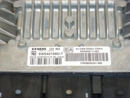 Ohjausyksikkö Siemens SID 803 5WS40199D-T