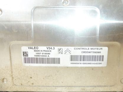 ECU Valeo V34.1 Citroën Peugeot 9677592980 9802417580
